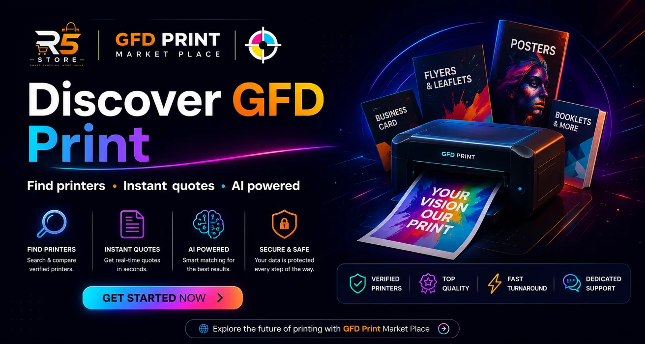 Discover GFD Print - Find printers, instant quotes, AI powered