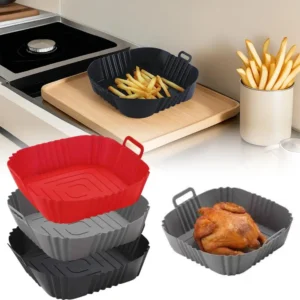 Reusable Airfryer Pan Liner Accessories Silicone Air Fryers Oven