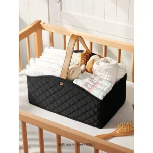 Pixies Cozy Cub Baby Room Storage Basket Diaper Bag Box, Can Be Used Outdoors Love Valentine
