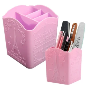 4 Compartment Nail Art Brush Holder Storage Box For