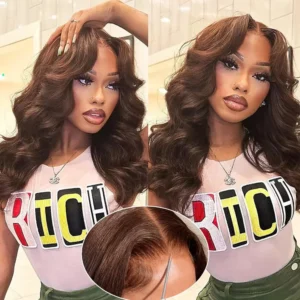 Chocolate Brown #4 Colored Human Hair 13x4 Hd Lace
