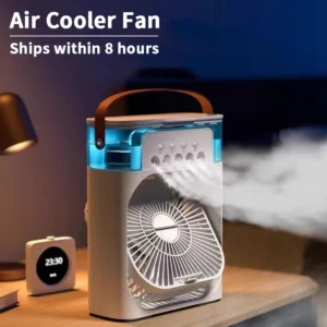 New 3 In 1 Fan AIr Conditioner Household Mini Air Cooler LED Night Light Portable Humidifier Air Adjustment Fan Office Home Fan - AliExpress 15