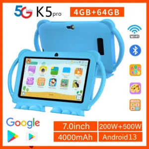 New 7 Inch Kids Tablet With Cartoon Proof Case