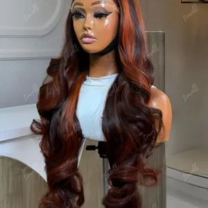 Highlight Body Wave 13x6 Hd Omber Lace Front Human