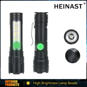 Portable Rechargeable Led Flashlight Super Bright Zoom Tactical Torch