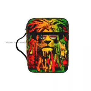 Bible Cover Carrying Book Case Church Bag Jamaica Lion