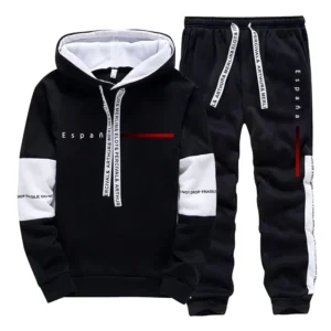 Spain Fashion Set Hooded Sweatshirt And Sweatpants All Season