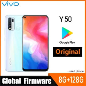 VIVO Y50 4G Smartphone Global Firmware Snapdragon 665 Octa Core 6.53" 5000mAh 8GB 128GB 16.0MP Cameras Y 5 Used Phone
