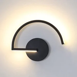 Modern Nordic Led Wall Lamp Minimalist Black Geometric Sconce