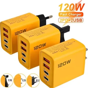 4 Ports USB C PD Charger Quick Charge 3.0 Type C USB Phone Chargers Fast Charging Adapter For iPhone 16 15 Samsung Xiaomi Huawei - AliExpress 202192403