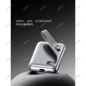 3c Certified 20000mah Power Bank Built In Cable Fast