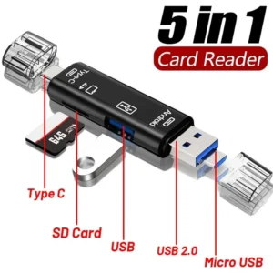 New 5 In 1 Multifunction Usb 2.0 Type C
