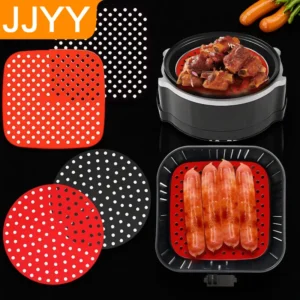 Reusable Non Stick Silicone Air Fryer Liners Perforated Waterproof