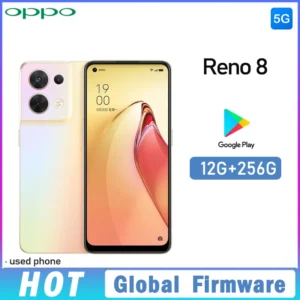 OPPO Reno 8 5G smartphone Global Firmware MTK Dimensity 1300 6.43" 12GB 256GB 50MP+32MP ColorOS 12.1 Used Phone