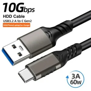 Short 30cm 50cm USB 3.2 to Type C Gen2 Cable 10Gbps Data Transfer USB C SSD Cable 3A 60W QC 3.0 Fast Charging Mobile Phone Cable - AliExpress 44