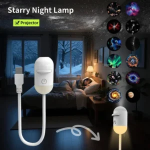 Mini Galaxy Star Projector Night Light Starry Sky Ambient