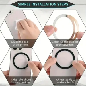 15W Fast Charging Magnetic Car Phone Mount: Strong Suction, Easy Snap-On Fit, Universal For iPhone & , Safe Navigation