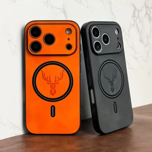 Luxury Pu Leather Deer Phone Case For Iphone 17
