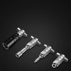 Square to Hex Adapter Heavy Duty Electric Wrench Adapter Socket Converter High Rotational Force Tool Accessory Rust Resistant