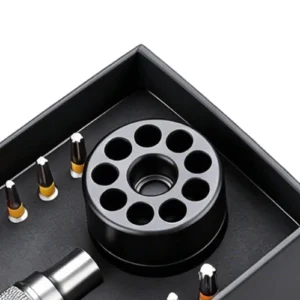 Electric Screwdriver Bits 22 Pieces Magnetic Drilling Tips With Storage Base Ergonomic Handle Driver Bit Set For Electronics