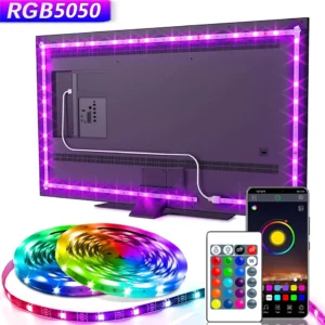 USB 5V LED Lights for TV with APP Control Flexible Ribbon Tape RGB5050 30leds/m TV LED Backlight Room Bedroom Decor Lighting - AliExpress 39