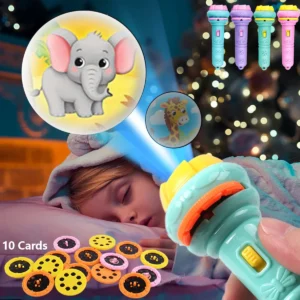 Kids Projector Torch With 10 Slides 80 Patterns Early