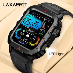 LAXASFIT New Men's Smart Watch LED Flashlight Outdoor Sports Smart Watch Wristwatch Health Monitoring Smart Watch - AliExpress 44