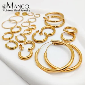 Gold Circle Earrings